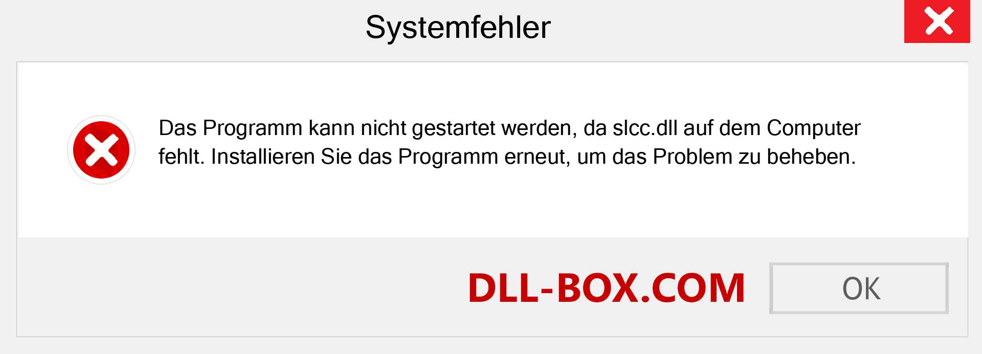 slcc.dll-Datei fehlt?. Download für Windows 7, 8, 10 - Fix slcc dll Missing Error unter Windows, Fotos, Bildern